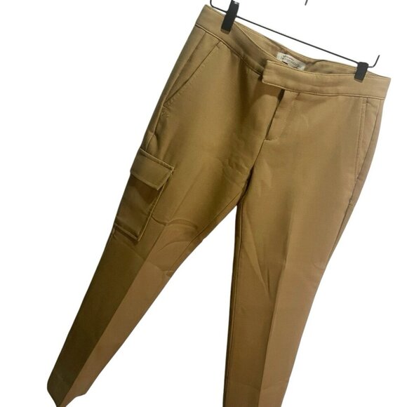 Banana Republic Pants - Banana Republic Brown Heritage Cargo Tapered Ankle Womens Dress Pants 2P